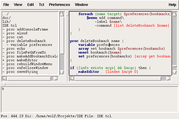 ScreenshotTclIDEsyntaxHighlight
